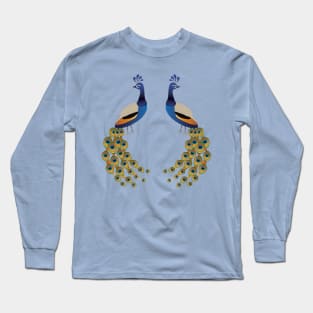 Two Peacocks Long Sleeve T-Shirt